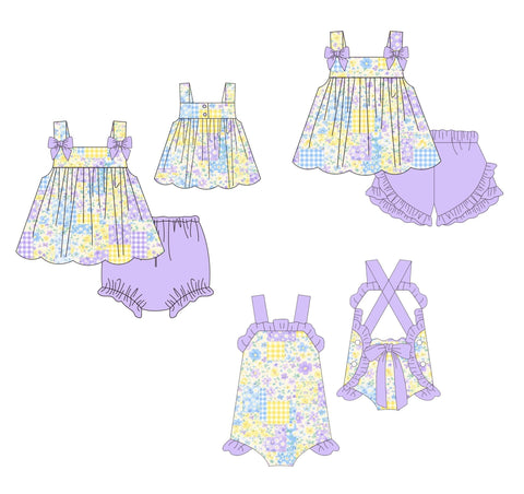 Purple and Yellow Patchwork Collection - ETA early August