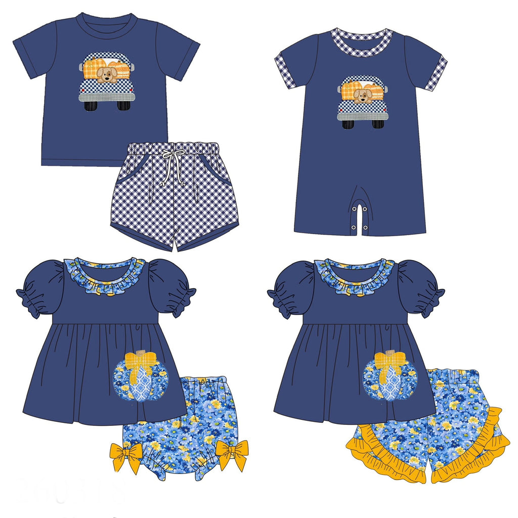 Pumpkin Truck and Floral Embroidered Collection - ETA early August