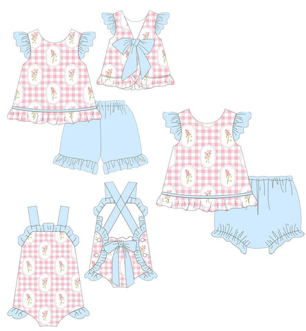 Pink Floral and Gingham Collection - ETA early August