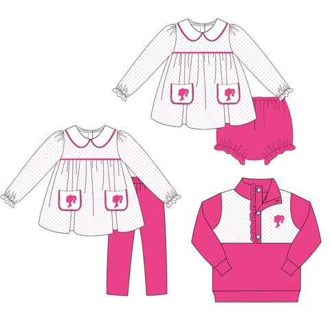 Pink Plastic Girl Appliqué Collection - ETA early January