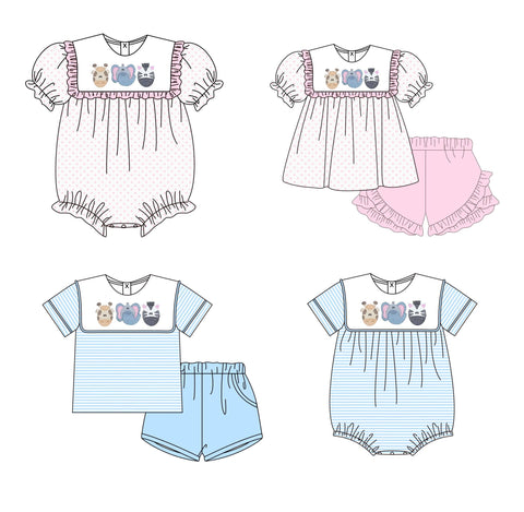 Zoo Trio Embroidered Collection - ETA early August