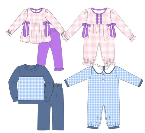 Pink and Blue Gingham Collection - ETA early January