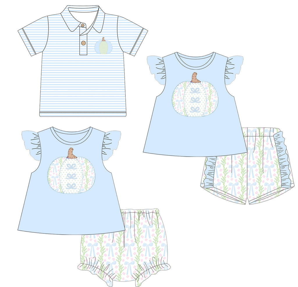 Blue Pumpkin Embroidered Collection - ETA early August
