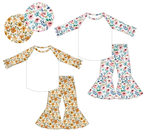 Ruffle Floral Girl Sets - ETA early January