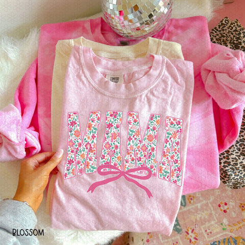 Mama floral shirt, mini floral shirt