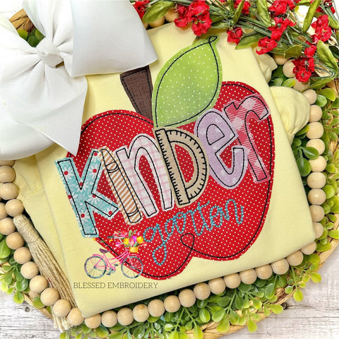 Girls Monogrammed Back To School Shirt