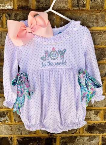 Joy To The World Girls Bubble