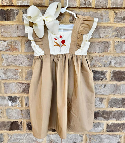Girls Fall Hand embroidered dress