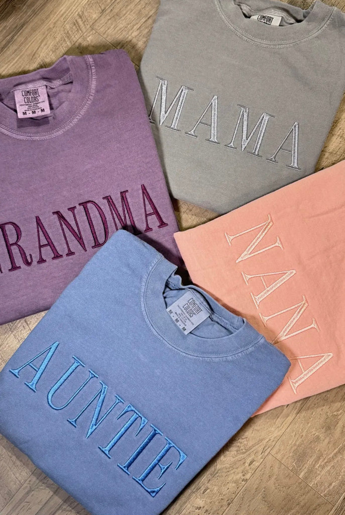 Custom Name Embroidered Shirts