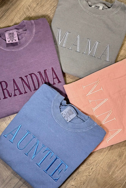 Custom Name Embroidered Shirts
