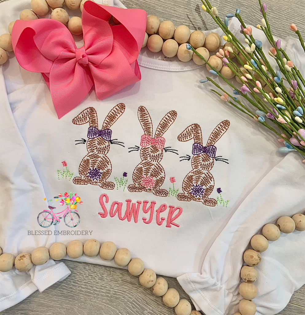 Girls Easter Shirt, Girls Personalized Easter Shirt
