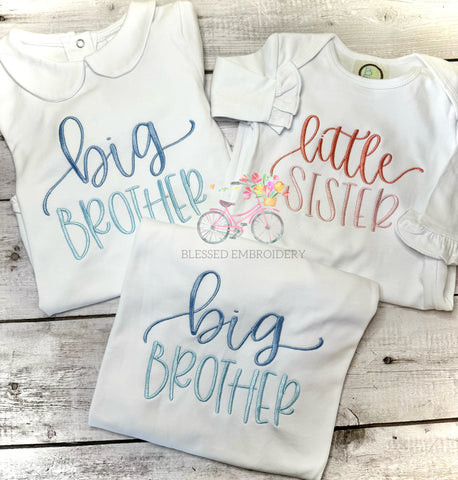 Big Brother Monogrammed Shirt