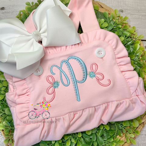 Girls Knit Sunsuit, Girls Monogrammed Sunsuit