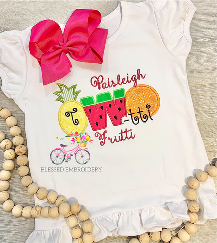 Girls Twotti-Fruiti Birthday Shirt