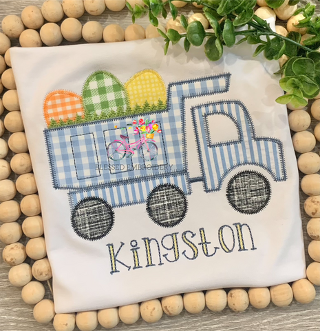 Boys Easter Shirt, Boys Dump Truck Easter Shirt