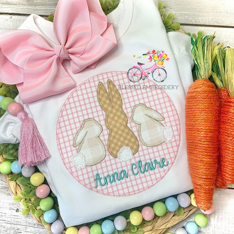 Girls Easter Shirt, Girls Monogrammed Easter Shirt