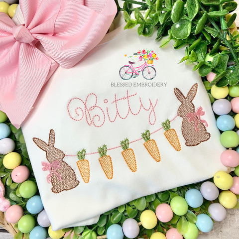 Girls Easter Shirt, Girls Monogrammed Easter Shirt
