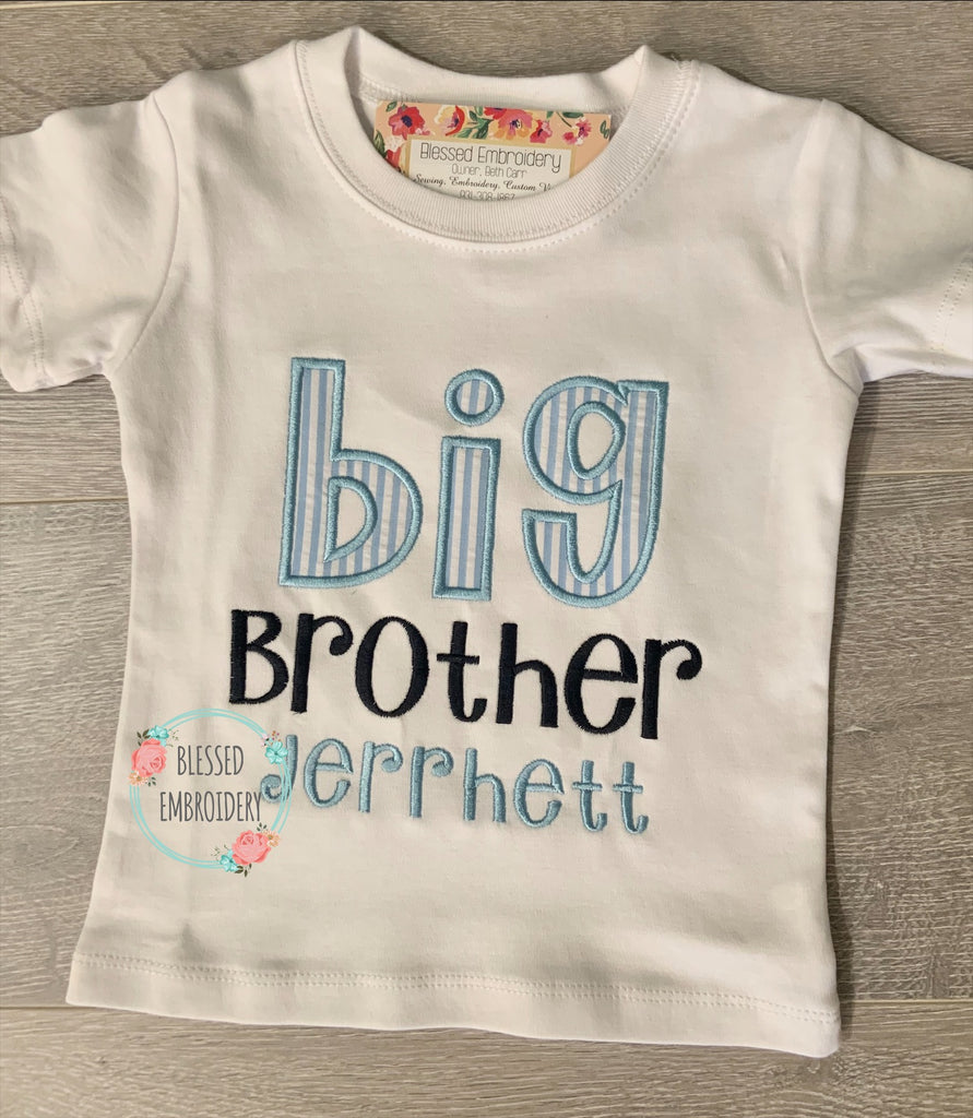 Big Brother Monogrammed Shirt