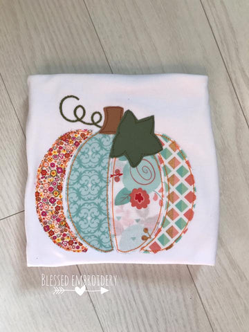 Girls Fall Shirt, Girls monogrammed pumpkin shirt, Girls personalized pumpkin shirt