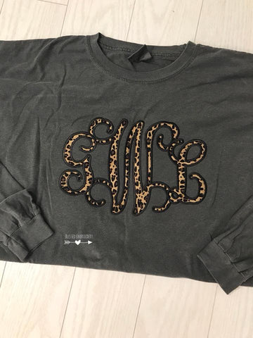 Monogrammed Shirt, Monogrammed Comfort Color Shirt