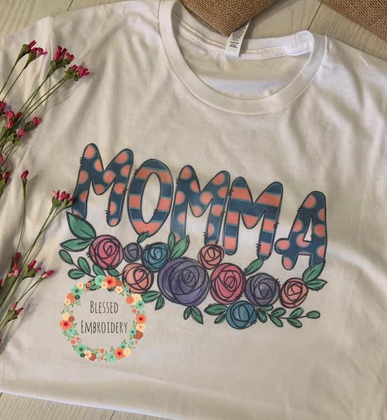 Momma T-shirt, Momma Tee, Momma Sublimated Shirt